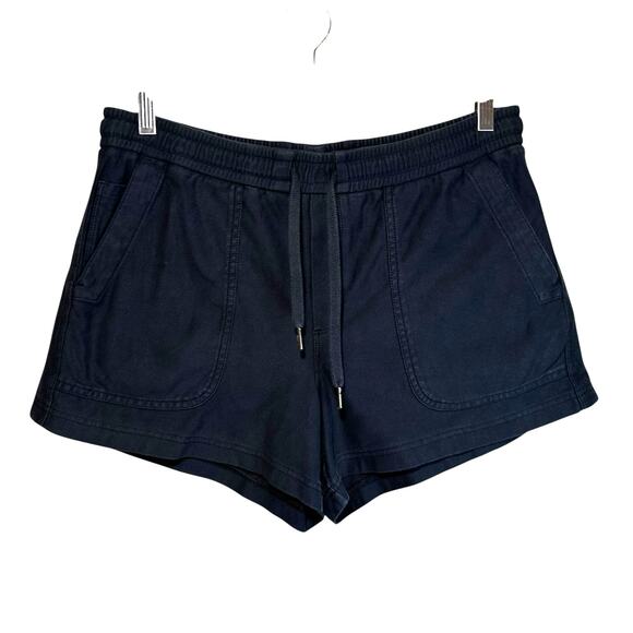 Athleta Farallon High Rise Pull On Shorts Black M Minimalist Athleisure Grunge - Picture 1 of 7